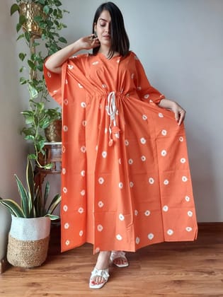 Hand Block printed KAFTAN 100% Pure cotton B