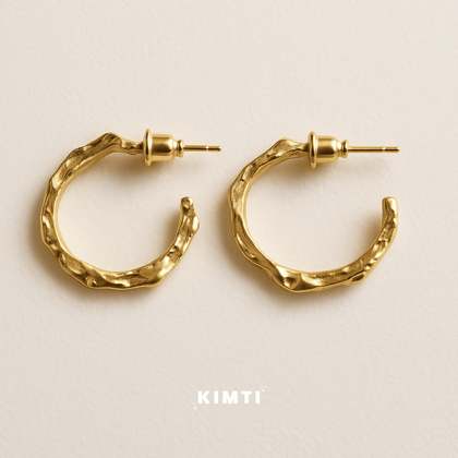 Grace- Golden Hoop Earrings
