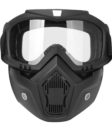 CarFrill UV Protected White Riding Goggles ( Pack of 1 )