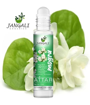 PURE Jangali ORGANICS Mogra Premium Quality Attar Perfume for Unisex - PURE 10ML