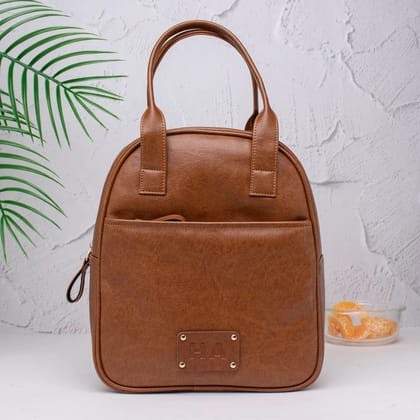 PERSONALISED TIFFIN BAG - TAN-Tan