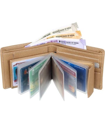 Loopa PU Beige Casual Regular Wallet