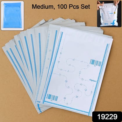 Flipkart Branded Security Courier Bags Medium Size, 100 Pcs Set