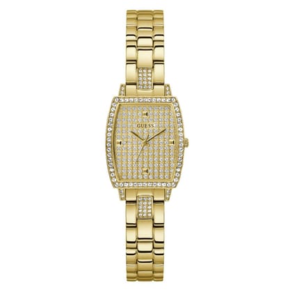 Guess Women 24 mm Gold Dial Analog Watch- GW0611L2-Gold