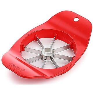 Apple Slicer Wedger Cutter, 8 Stainless Steel Blades, Kitchen Tool with 1 Pc of Plastic Lemon Squzeer (PACK of 2)