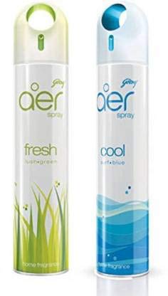 Godrej Aer Fresh Lush Green & Cool Surf Blue Spray (540 ml)