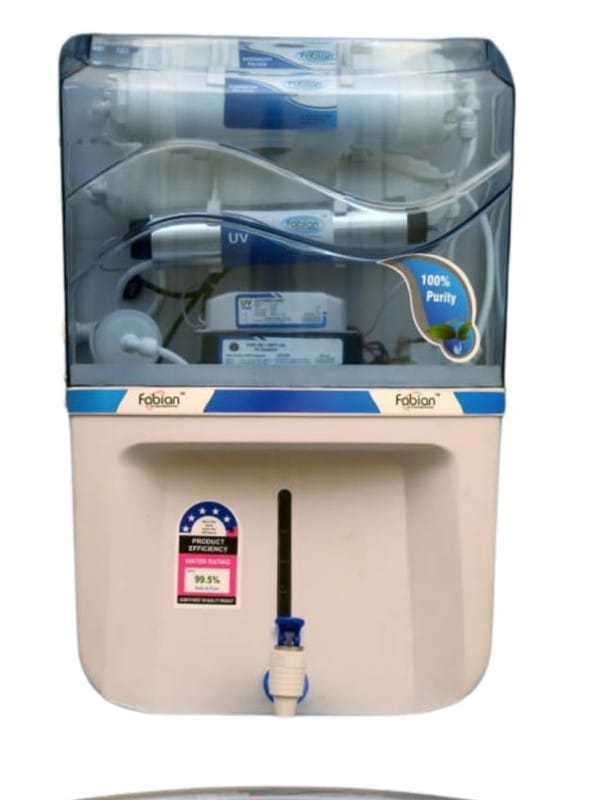 Fabian Grand Smart Water Purifier (12L) | RO+UV+TDS+UF+Mineral+Iron Guard | High-Capacity Wall Mountable Purifier