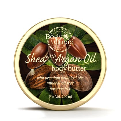 Body Cupid Shea With Argan Oil Body Butter - 200 mL