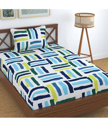 Homefab India Microfiber Single Bedsheet ( Beige )