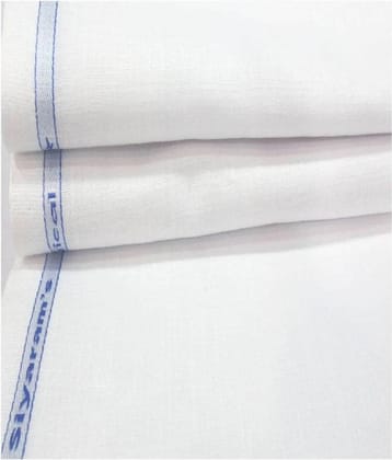 Siyaram White Linen Men's Unstitched Pant Piece ( Pack of 1 )