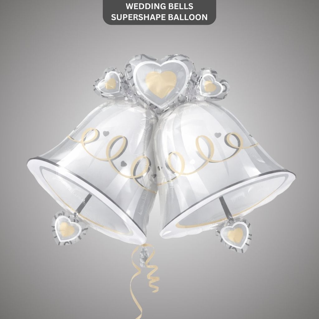 Wedding Bells SuperShape Balloon P35 - Party and Festive Needs | Buy online on ZillyBuy