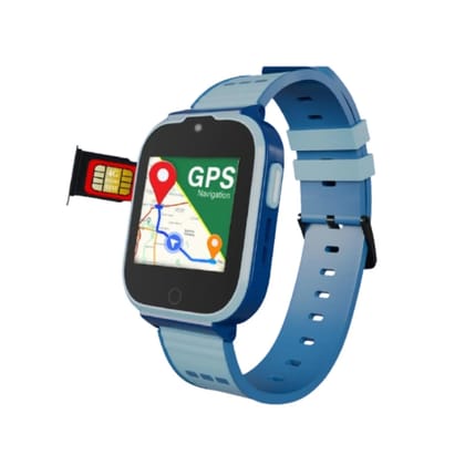 Spiky Cyclops 4G Kids Smart Watch Blue