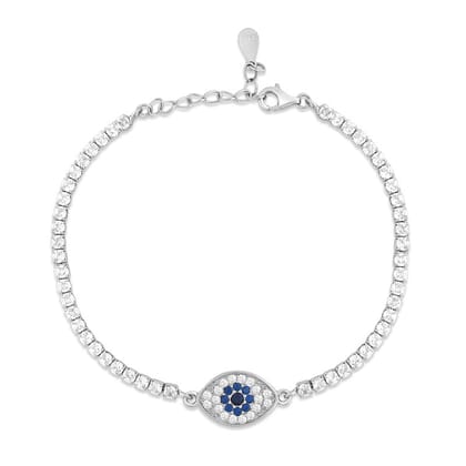 Skylla Evil Eye 925 Sterling Silver Bracelet for women