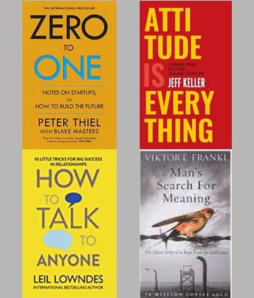 Zero To One + Attitude Is Everything + How To Talk Anyone + Man's Search For Meaning