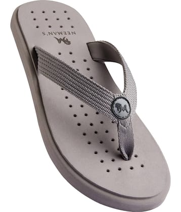 Neemans - Grey Fabric Thong Flip Flop