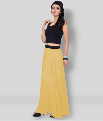 Sttoffa - Yellow Georgette Women's A-Line Skirt ( Pack of 1 )