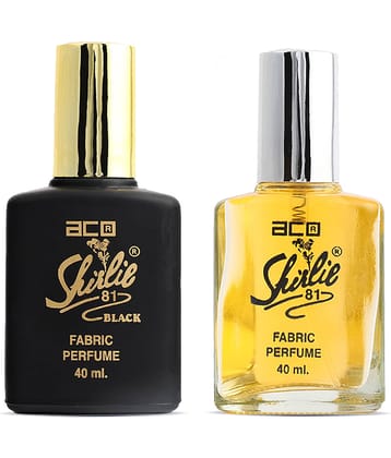 Aco Set of 2 Perfume, Shirlie81 & Shirlie81 Black For Men & Women, 40ml Each