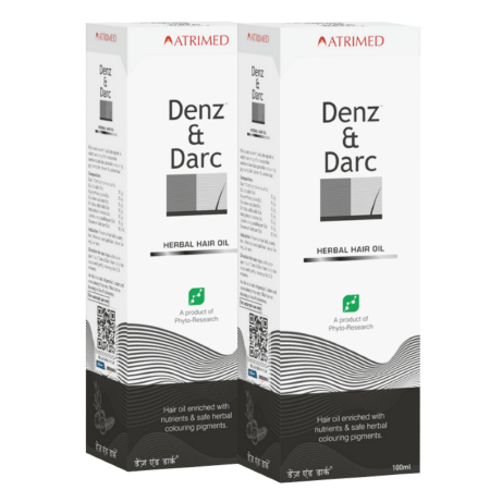 Atrimed Denz & Darc Herbal Hair Oil (Pack of 2) - 200 ml