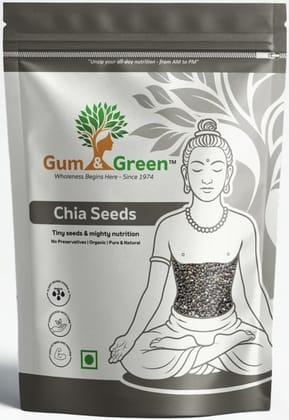 Gum & Green Chia Seeds | 100% Natural, Raw & Unprocessed | High Fibre & Omega-3 Superfood | Gluten-Free, Vegan, Protein-Rich Seeds for Smoothies, Drinks & Salads | FSSAI Certified | 250g Gum & Green Chia Seeds | 100% Natural, Raw & Unprocessed | High Fibre & Omega-3 Superfood | Gluten-Free, Vegan, Protein-Rich Seeds for Smoothies, Drinks & Salads | FSSAI Certified | 250g