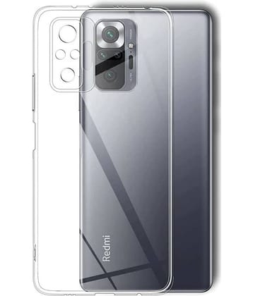 Case Vault Covers - Transparent Silicon Silicon Soft cases Compatible For Xiaomi Redmi Note 10 Pro Max ( Pack of 1 )