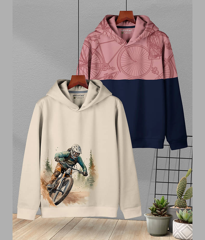 HELLCAT Pack of 1 Boys Cotton Blend Sweatshirt ( White )