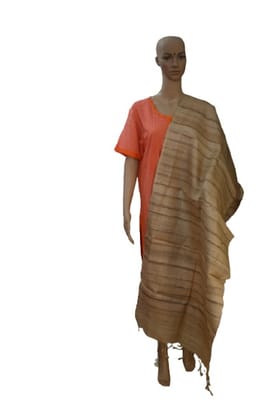 Pure Tussar Gheecha Natural Stole