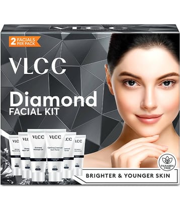 VLCC Diamond Facial Kit 2 Times Use Facial Kit For All Skin Type Diamond 60 g ( Pack of 1 )