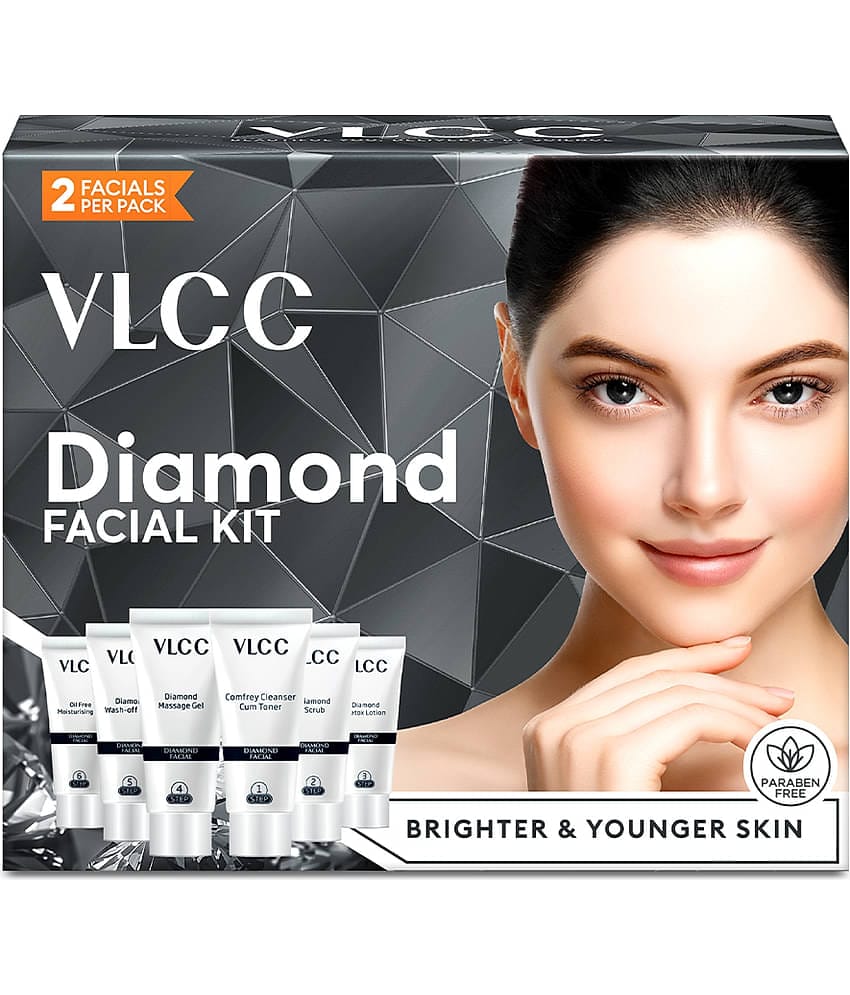 VLCC Diamond Facial Kit 2 Times Use Facial Kit For All Skin Type Diamond 60 g ( Pack of 1 )