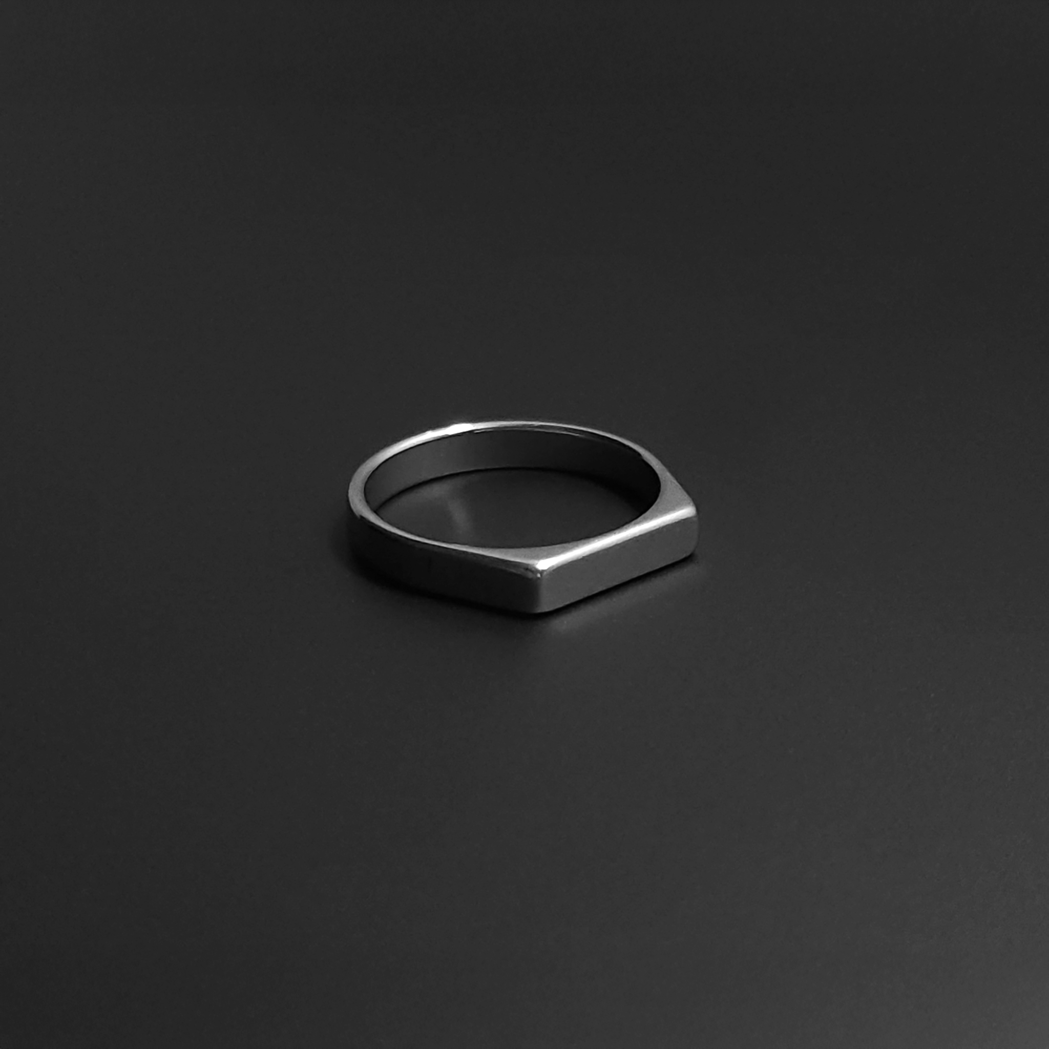 Edge Ring - Silver (Anti-Tarnish & Waterproof)-17