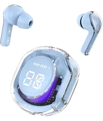 COREGENIX Ultrapodspro Type C Bluetooth Headphone In Ear 30 Hours Playback Low Latency IPX4(Splash & Sweat Proof) Blue