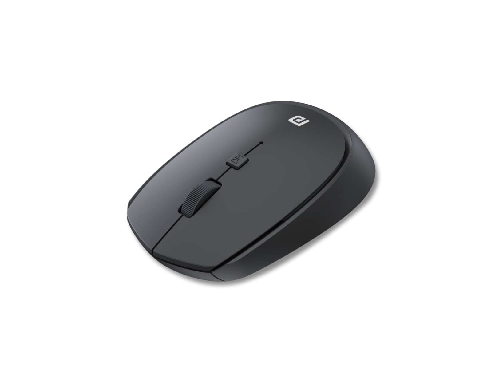 Portronics Toad 23 Wireless Optical Mouse with 2.4GHz, USB Nano Dongle, Optical Orientation, Click Wheel, Adjustable DPI - Black