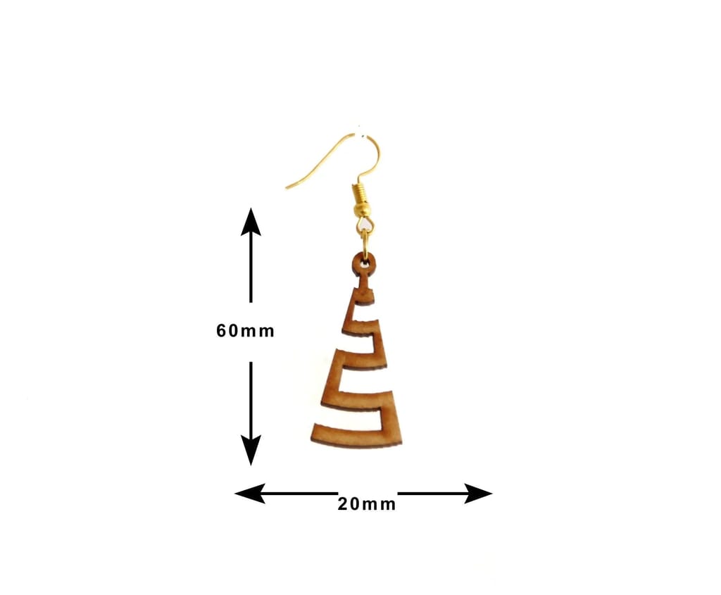 Handmade Wooden Earrings - Nature-Inspired and Unique Designs