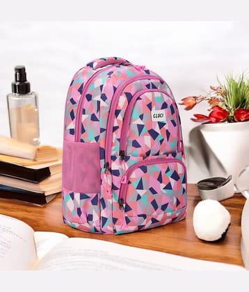 CLUCI Pink Polyester Backpack For Kids