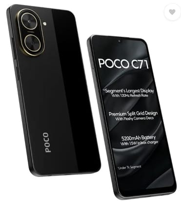 POCO C71, Power Black (6GB, 128GB)