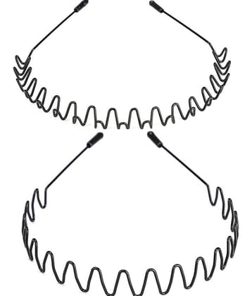 KTU Black Hair Band ( Pack of 2 )