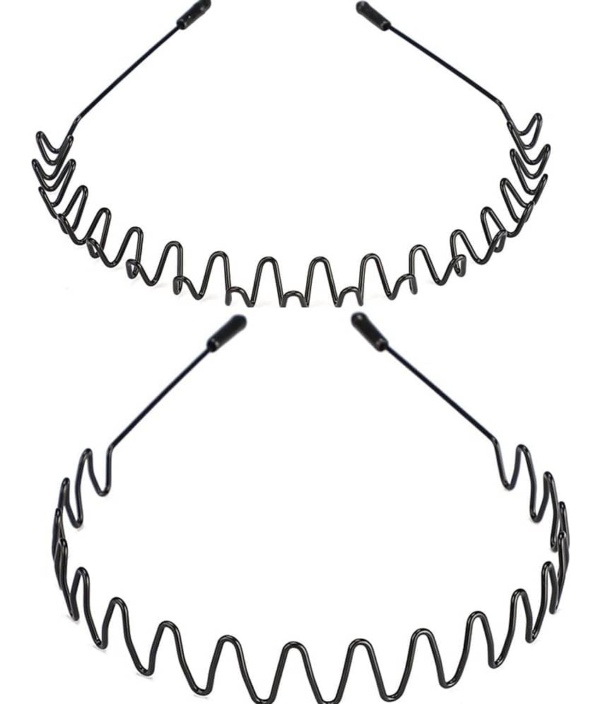 KTU Black Hair Band ( Pack of 2 )