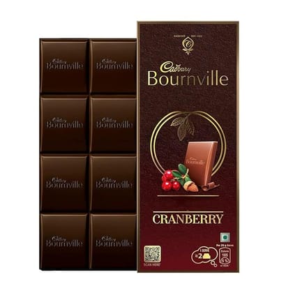 Cadbury Bournville Cranberry Dark Chocolate Bar, 80 g Cadbury Bournville Cranberry Dark Chocolate Bar, 80 g