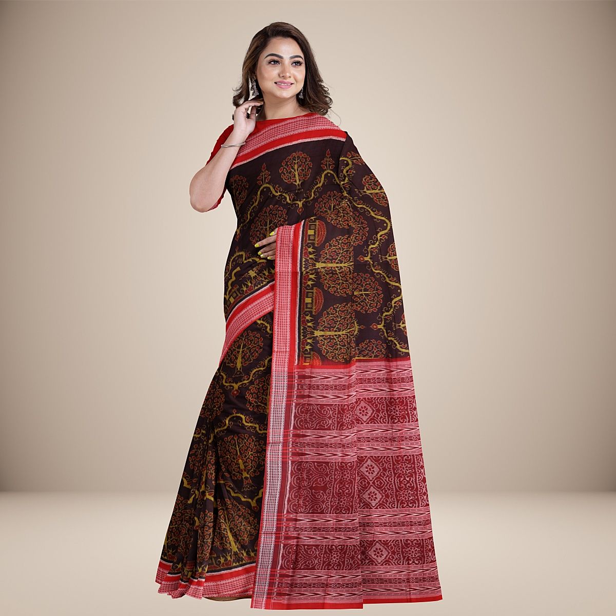 Handwoven Sambalpuri Cotton Saree