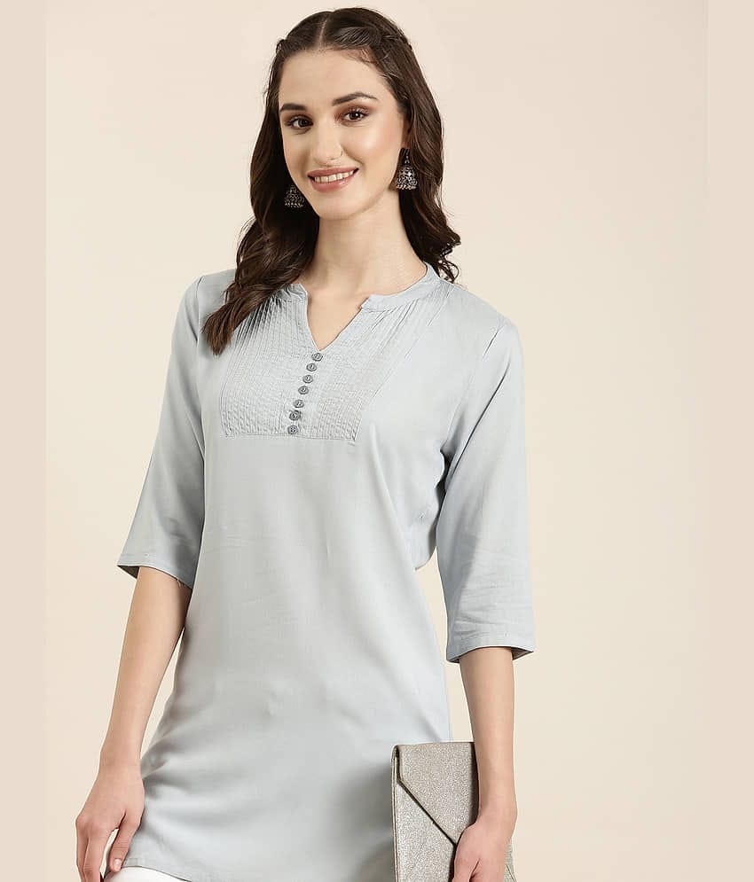 Cotton Blend Short Kurti For Women (Pack of 1)