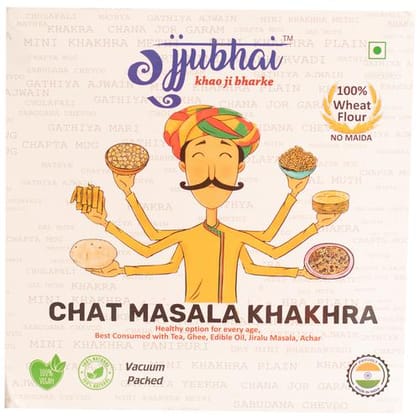 Gujjubhai Chat Masala Khakhra, 180 gm