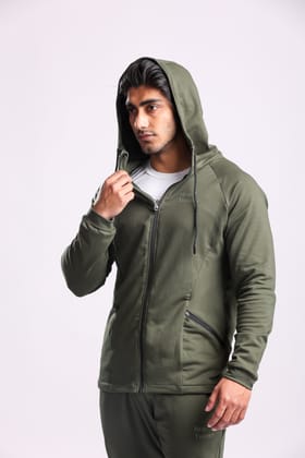 Athletic Training Hoodie- Olive-4XL