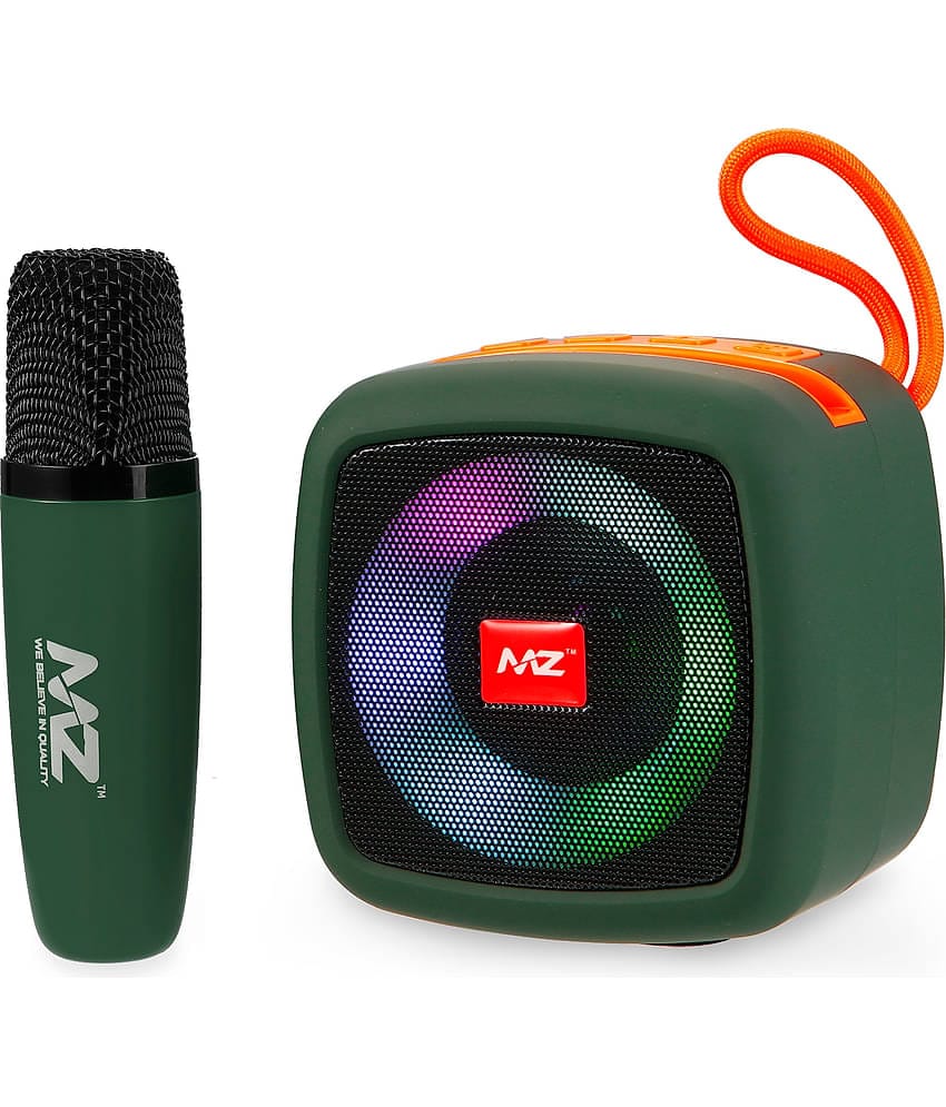 MZ S660 5 W Bluetooth Speaker Bluetooth V 5.0 with SD card Slot Playback Time 6 hrs Green