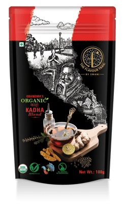 The Flavour Trail by Swani Grandma's Organic Kadha Blend/ Health Supplement/ Immunity Boosting Drink,100 Gm|Organically Farmed|Hygienically Processed|Pesticide-Free "