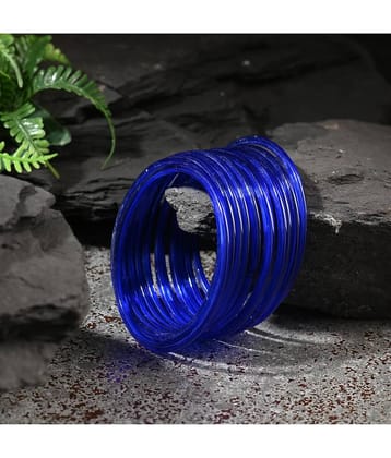 Somil Blue Bangle Set ( Pack of 12 )
