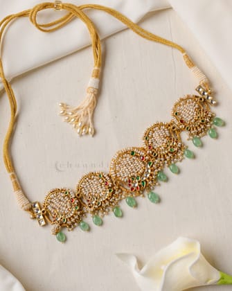 Gold Polish Silver Necklace CHN1674