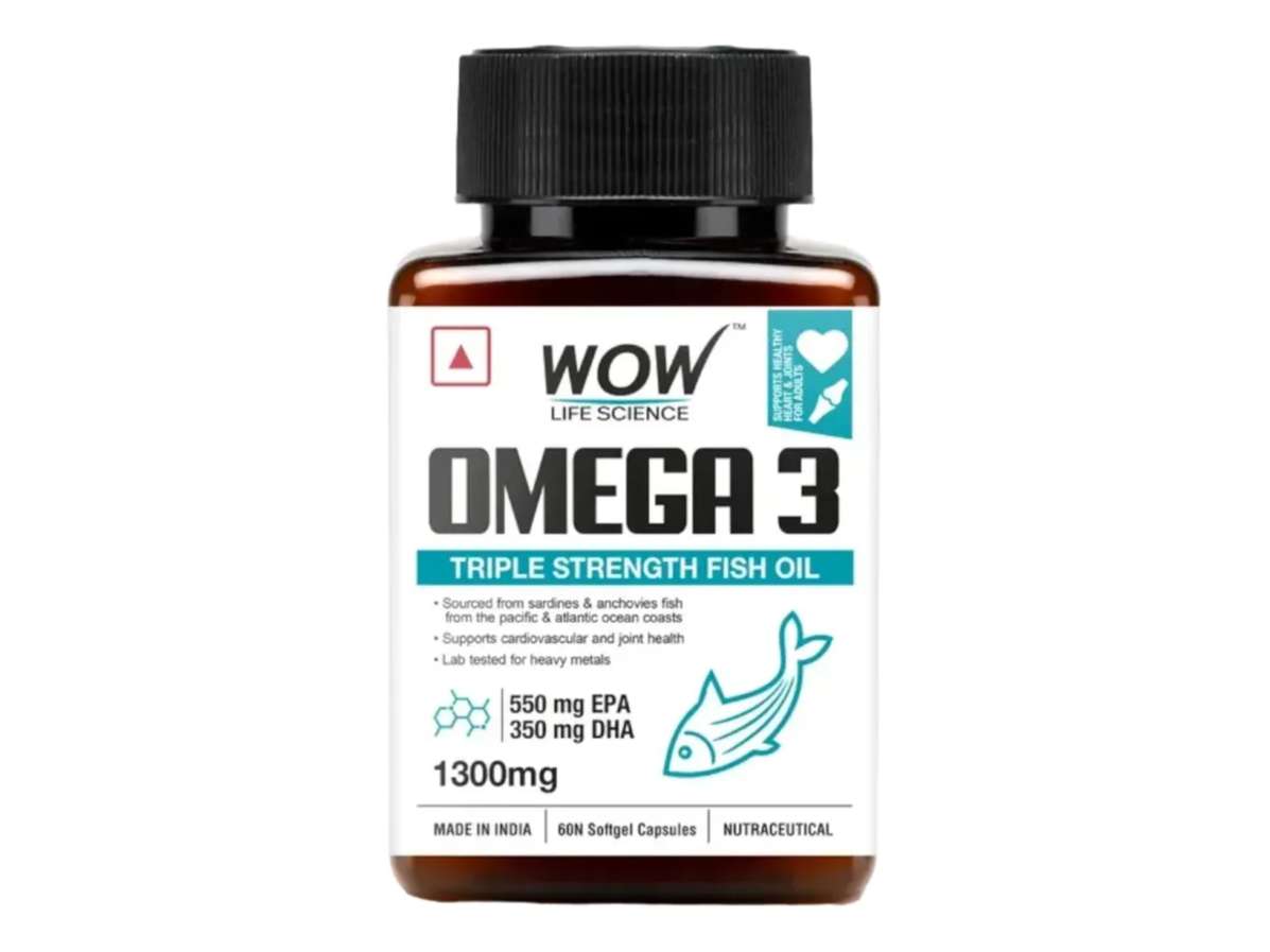 WOW Omega 3 Fish Oil Capsules - 60 Capsules