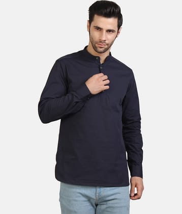 Life Roads - Blue Cotton Men's Regular Kurta ( Pack of 1 )