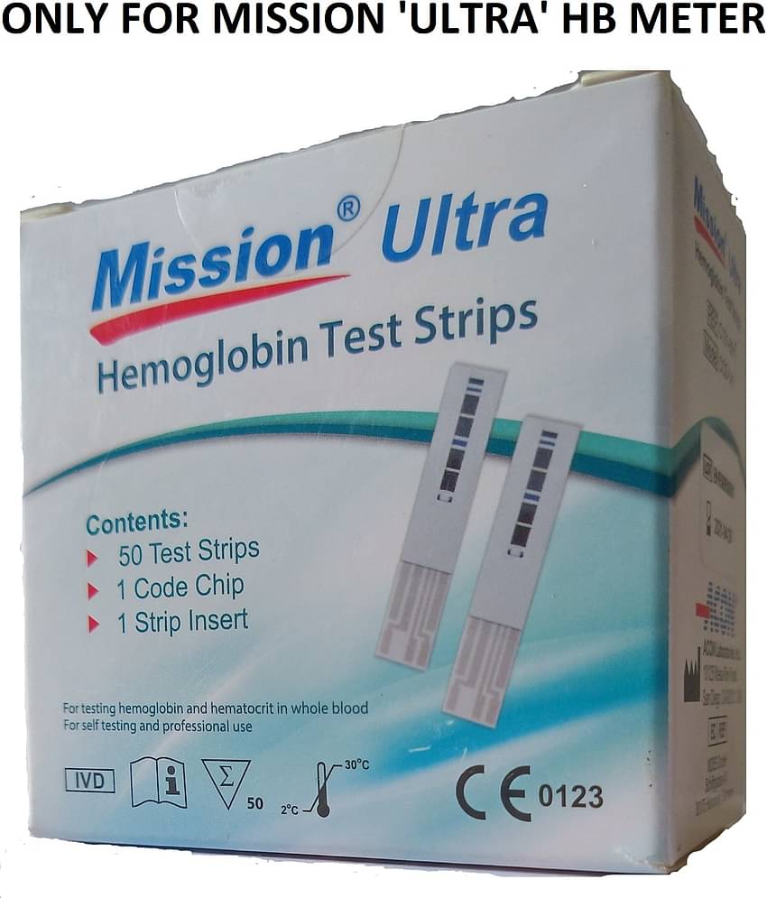 Mission Ultra Hb 50 Hemoglobin Strips