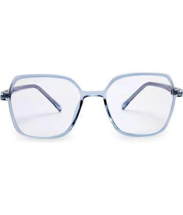 YourSpex - Blue Square Eyeglass Frame ( Pack of 1 )