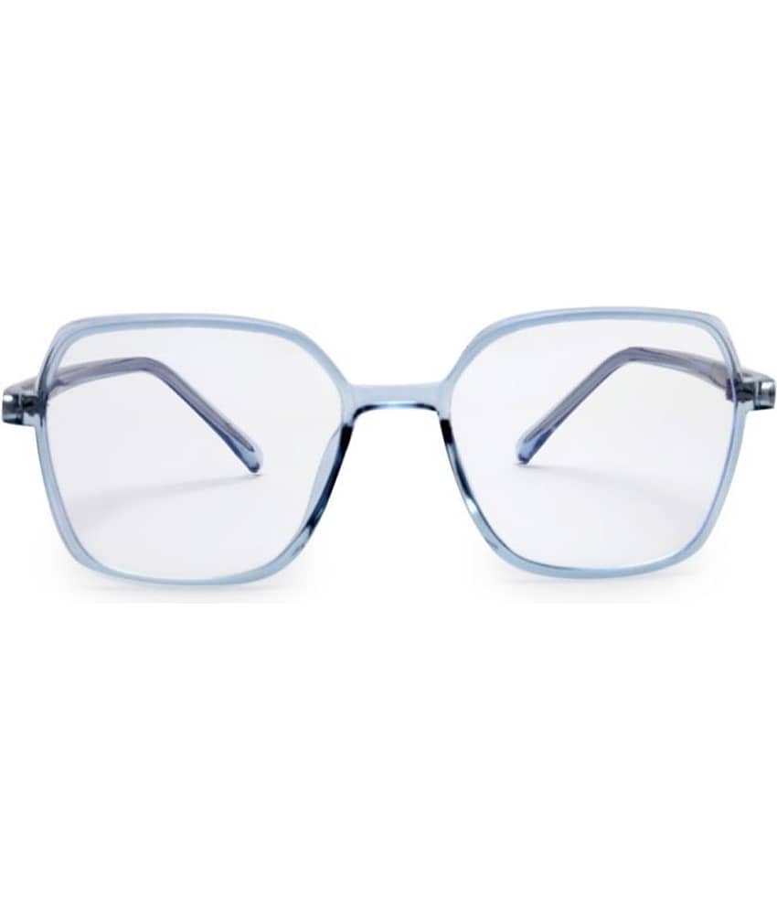YourSpex - Blue Square Eyeglass Frame ( Pack of 1 )